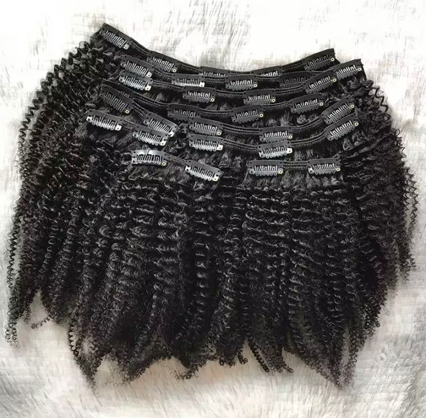 Kinky Curly Hair Clip-in (4A/4B)